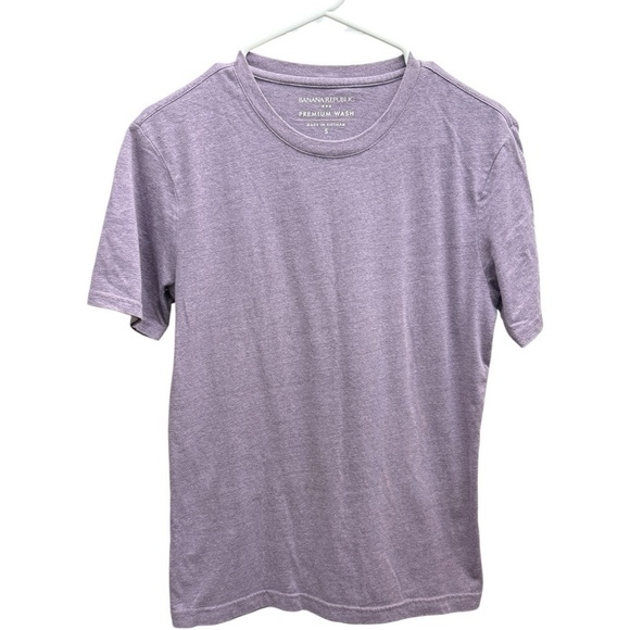 3 for $20 – Mix & Match Banana Republic Men’s Premium Wash Tee Purple Small - Picture 3 of 5
